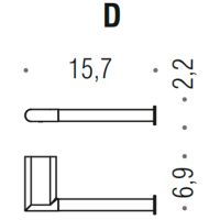 Держатель туалетной бумаги Colombo Design Mini Графит матовый арт-B4008D.GM — фото 2, Держатели туалетной бумаги