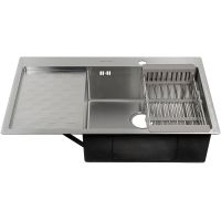 Кухонная мойка Fabia 80х50 Сатин арт-80503R — фото 1, Кухонные мойки