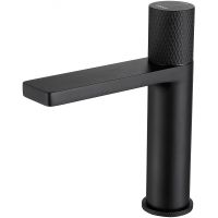 Смеситель для раковины Abber Rund Черный матовый арт-AF8710B — фото 1, Смесители для раковины