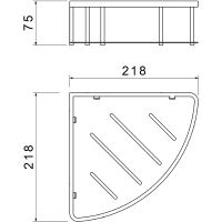 Товар: Полка корзина Aquatek угловая Хром арт-AQ4926CR - фото 2 Полка корзина Aquatek угловая Хром арт-AQ4926CR — фото 2, Полки для ванной и душа