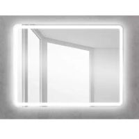 Зеркало BelBagno SPC-MAR 90 с кнопочным выключателем с подсветкой арт-SPC-MAR-900-600-LED-BTN — фото 1, Зеркала в ванную комнату
