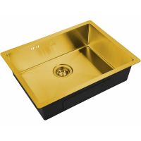 Кухонная мойка ZorG Steel Hammer 58 Бронза арт-SH 5844 BRONZE — фото 1, Кухонные мойки