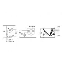 Унитаз Villeroy&Boch Subway 3.0 подвесной с сиденьем Микролифт арт-4670TS01 — фото 13, Подвесные унитазы