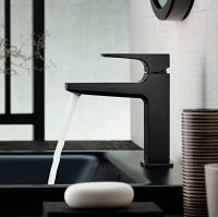 Смеситель для раковины Hansgrohe Metropol Черный матовый арт-32507670 — фото 4, Смесители для раковины