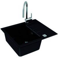 Кухонная мойка Alveus Granital Cadit 10 Carbon G91 590x500 Угольная арт-1132021 — фото 2, Кухонные мойки