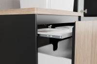 Тумба под раковину Velvex Klaufs 100 подвесная Шатанэ Черная арт-tpKLA.100.1Y.NEW-617.217 — фото 3, Тумбы под раковину