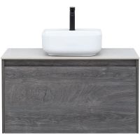 Тумба под раковину Aquanet Nova Lite 90 подвесная Дуб рошелье арт-242269 — фото 2, Тумбы под раковину