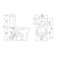 Унитаз компакт Santeri Версия с бачком и сиденьем арт-1.P401.5.S00.00B.F — фото 9, Напольные унитазы