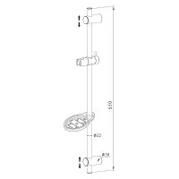 Товар: Душевая штанга Olive's Хром арт-KD02 - фото 2 Душевая штанга Olive's Хром арт-KD02 — фото 2, Штанги для душа