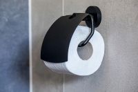 Держатель туалетной бумаги Bemeta Dark с крышкой Черный арт-104112010 — фото 3, Держатели туалетной бумаги