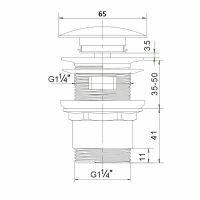 Донный клапан Orange Бронза арт-X1-004br — фото 3, Донные клапаны