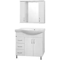 Тумба под раковину Style Line Эко Стандарт 82 L Белая арт-ЛС-00000108 — фото 2, Тумбы под раковину