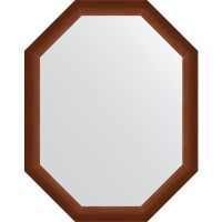 Товар: Зеркало Evoform Octagon 72x92 в багетной раме - Орех 65 мм арт-BY 7076 - фото 1 Зеркало Evoform Octagon 72x92 в багетной раме - Орех 65 мм арт-BY 7076 — фото 1, Зеркала в ванную комнату