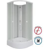 Душевая кабина Niagara Promo 90x90 без гидромассажа арт-P90/26/MT/BK — фото 3, Душевые кабины