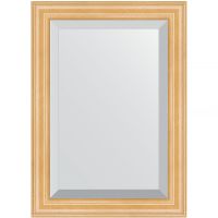 Зеркало Evoform Exclusive 71х51 с фацетом в багетной раме - Сосна 62 мм арт-BY 1123 — фото 1, Зеркала в ванную комнату