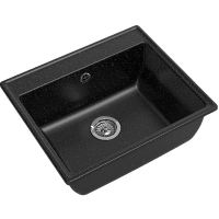 Кухонная мойка GranFest Vertex GF-ная арт-V-580 чер — фото 1, Кухонные мойки