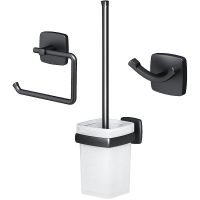 Товар: Набор аксессуаров для ванной AM.PM Gem Черный матовый арт-AK90T2003B - фото 1 Набор аксессуаров для ванной AM.PM Gem Черный матовый арт-AK90T2003B — фото 1, Наборы аксессуаров для ванной комнаты