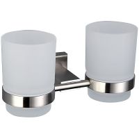 Стакан для зубных щеток Gappo G17 двойной Сатин арт-G1708 — фото 1, Стаканы для зубных щеток