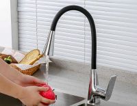 Товар: Смеситель для кухни Frap H71 Хром Черный арт-F4471 - фото 3 Смеситель для кухни Frap H71 Хром Черный арт-F4471 — фото 3, Смесители для кухни