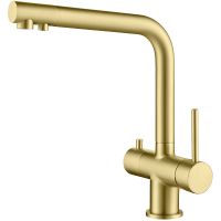 Смеситель для кухни Timo Saona Золото матовое арт-2396/17F — фото 1, Смесители для кухни