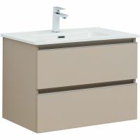 Тумба под раковину Aquanet Вега 70 подвесная Бежевая арт-329584 — фото 1, Тумбы под раковину