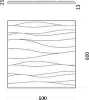Товар: Гипсовая 3д панель Artpole Silk-2 600x600 мм арт-D-0002-2 - фото 8 Гипсовая 3д панель Artpole Silk-2 600x600 мм арт-D-0002-2 — фото 8, Гипсовые 3Д панели