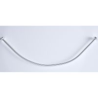 Карниз для ванны 1MarKa Trapani 140х140 Хром арт-05тр1414 — фото 1, Карнизы для ванной