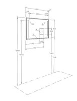 Зеркало Aquaton Отель 100 с подсветкой с функцией антипар арт-1A107402OT010 — фото 3, Зеркала в ванную комнату