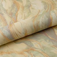 Обои Fipar Gold Винил на флизелине (1,06*10,05) Бежевый/Зеленый/Золото/Сиреневый, Мрамор/Цветы арт-R 23618 — фото 2, Обои для стен