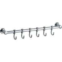 Вешалка для полотенец Frap Хром арт-F205-6 — фото 1, Крючки для полотенец