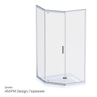 Товар: Душевой уголок AM.PM Gem 90x90 профиль Хром матовый стекло прозрачное арт-W90G-405-090MT - фото 9 Душевой уголок AM.PM Gem 90x90 профиль Хром матовый стекло прозрачное арт-W90G-405-090MT — фото 9, Душевые уголки трапеция