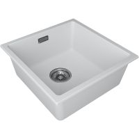 Кухонная мойка Paulmark Lumi 45 UNI Белая арт-LU45-WH — фото 2, Кухонные мойки