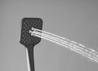 Душевая система Vincea Cube Черная матовая арт-VSFS-1C1MB — фото 3, Душевые стойки