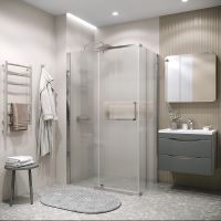 Товар: Душевая стенка Grossman Pragma 80 профиль Хром стекло шиншилла арт-200.K33.03.80.10.02 - фото 2 Душевая стенка Grossman Pragma 80 профиль Хром стекло шиншилла арт-200.K33.03.80.10.02 — фото 2, Боковые стенки