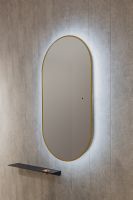 Товар: Зеркало Silver Mirrors Viva 55 с подсветкой Золото с бесконтактным выключателем и диммером арт-LED-00002690 - фото 3 Зеркало Silver Mirrors Viva 55 с подсветкой Золото с бесконтактным выключателем и диммером арт-LED-00002690 — фото 3, Зеркала в ванную комнату