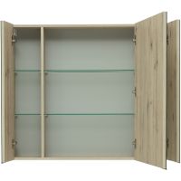 Зеркальный шкаф Aquanet Алвита New 100 Дуб Веллингтон арт-277545 — фото 5, Зеркальные шкафы в ванную