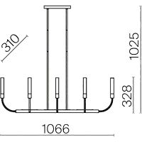 Подвесной светильник Maytoni Modern Deja Vu Белый Латунь арт-MOD423CL-08C — фото 6, Подвесные светильники