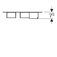 Комплект магнитной доски Geberit Acanto Белый матовый арт-500.649.01.2 — фото 6, Комплектующие для мебели в ванной