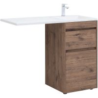 Тумба с раковиной Aquanet Токио 110 R Дуб веллингтон арт-335586 — фото 1, Тумбы с раковиной