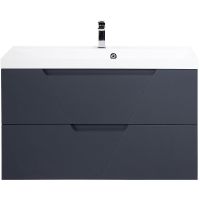 Тумба под раковину BelBagno Vittoria 100 подвесная Grigio Opaco арт-VITTORIA-1000-2C-SO-GO-P — фото 1, Тумбы под раковину