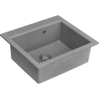 Кухонная мойка Aquaton Линеа 58 Серая арт-1A733032LW230 — фото 2, Кухонные мойки