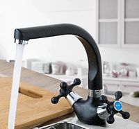 Смеситель для кухни Frap H5408 Черный матовый арт-F5408-7 — фото 5, Смесители для кухни