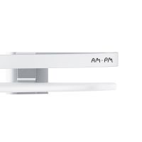 Стеклянная полка AM.PM Sense L угловая Серебристая арт-A7456100 — фото 7, Полки для ванной и душа