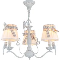 Люстра Maytoni Elegant Bird Белый антик Льняной арт-ARM013-03-W — фото 1, Люстры