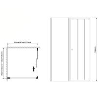 Душевая стенка Grossman Falcon 90 профиль Хром стекло прозрачное арт-GR-P90Fa — фото 3, Боковые стенки
