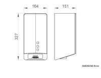 Сушилка для рук Nofer Big Fuga Evo Матовая нержавеющая сталь арт-01831.UV.S — фото 2, Сушилки для рук