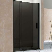 Душевая дверь Vincea Extra 100 профиль Черный стекло тонированное арт-VDP-1E9010CGB — фото 1, Распашные душевые двери