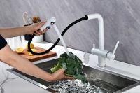 Смеситель для кухни Paulmark Serpentine Белый матовый арт-Se213222-431 — фото 4, Смесители для кухни