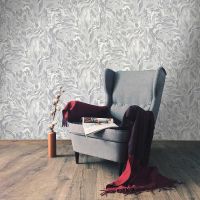 Обои Solo Ice Flame Винил на флизелине (1,06*10) Серый, Абстракция/Мрамор арт-SL8586-24 — фото 2, Обои для стен