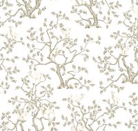Обои LOYMINA Origins Винил на флизелине (1*10,05) Бежевый/Белый, Деревья/Животные арт-ALS5 001/1 — фото 2, Обои для стен
